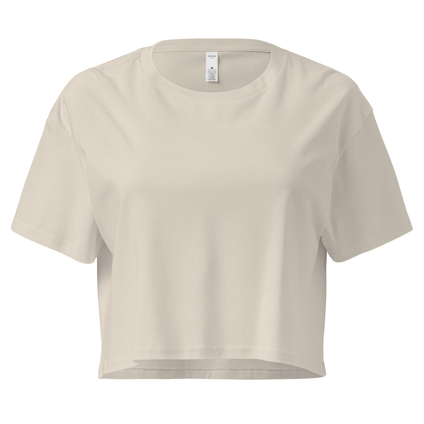 Premium Cotton Gym Crop Tee
