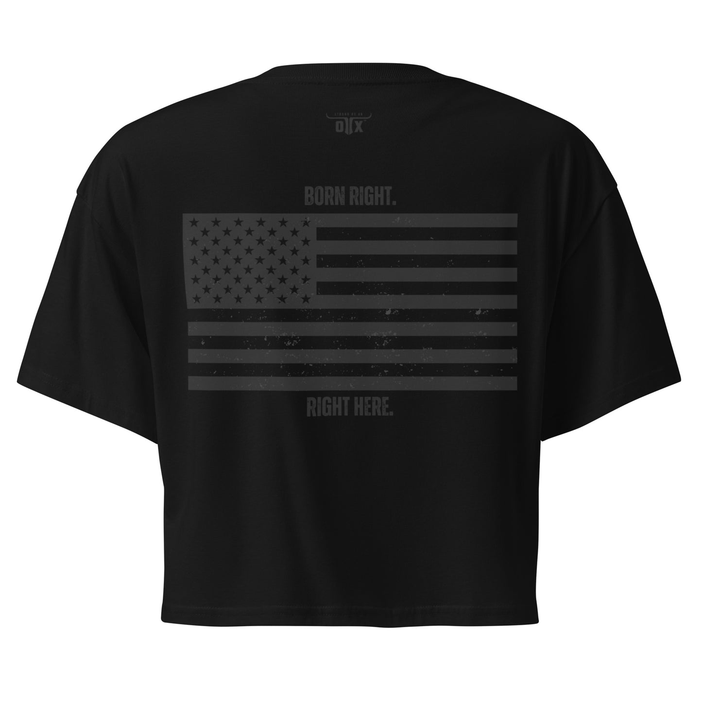 Premium Cotton Gym Crop Tee
