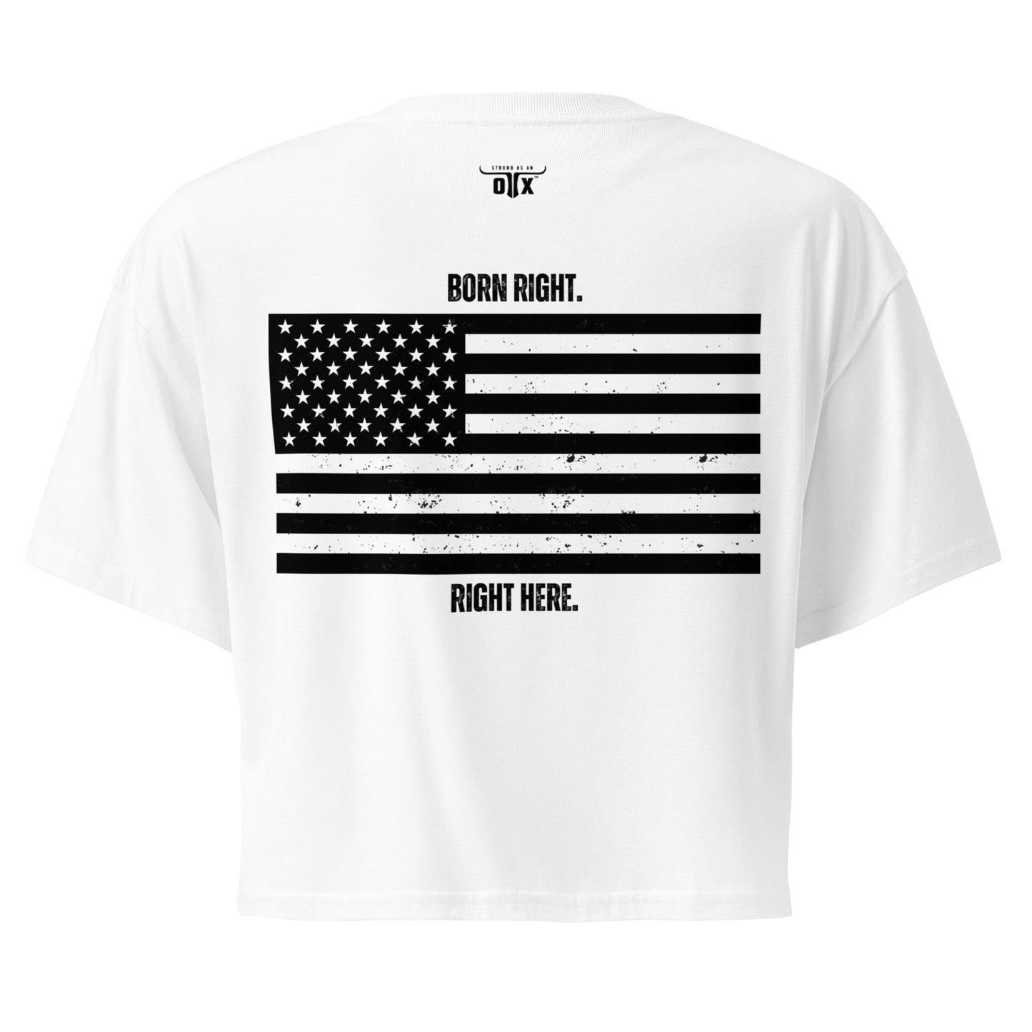 Premium Cotton Gym Crop Tee