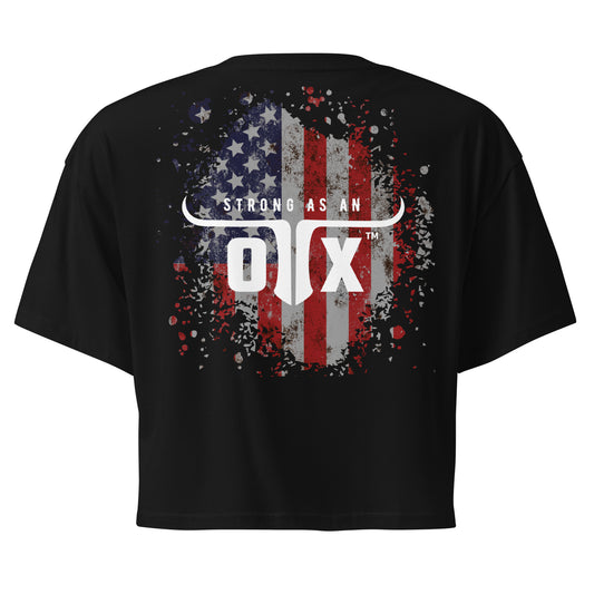 Premium Cotton Gym Crop Tee