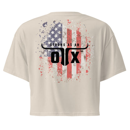 Premium Cotton Gym Crop Tee