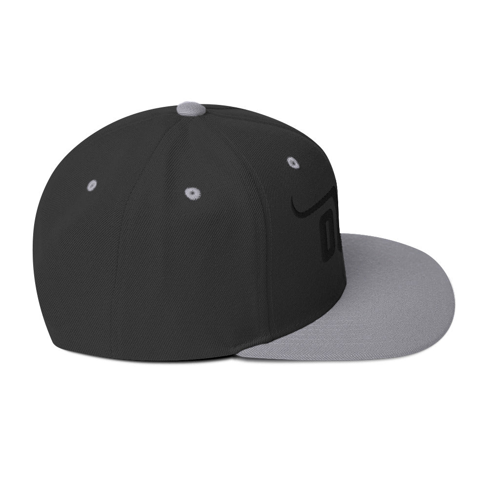 Classic Gym Snapback with Flat Brim