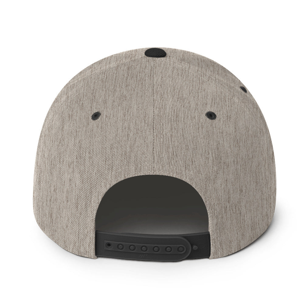 Classic Gym Snapback with Flat Brim
