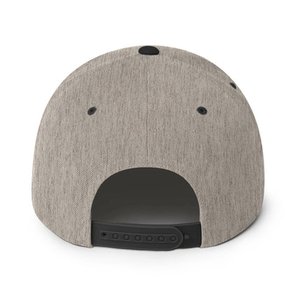 Classic Gym Snapback with Flat Brim
