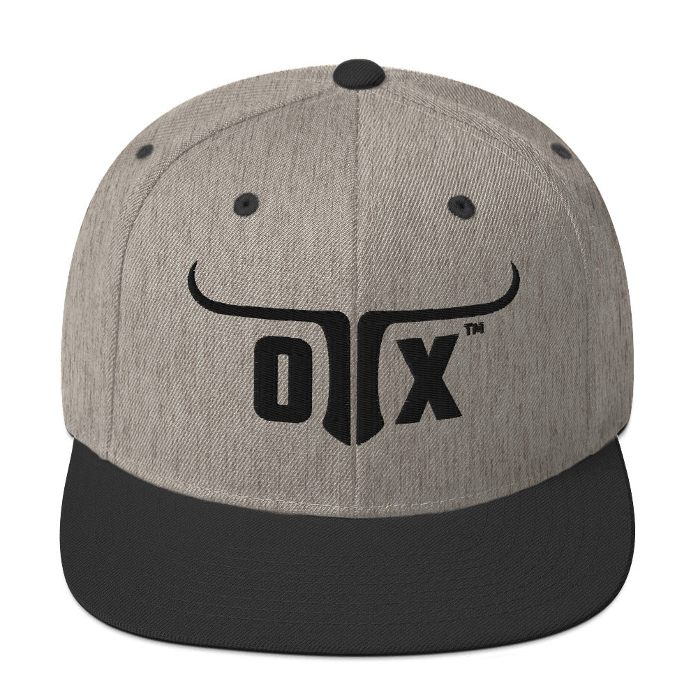 Classic Gym Snapback with Flat Brim