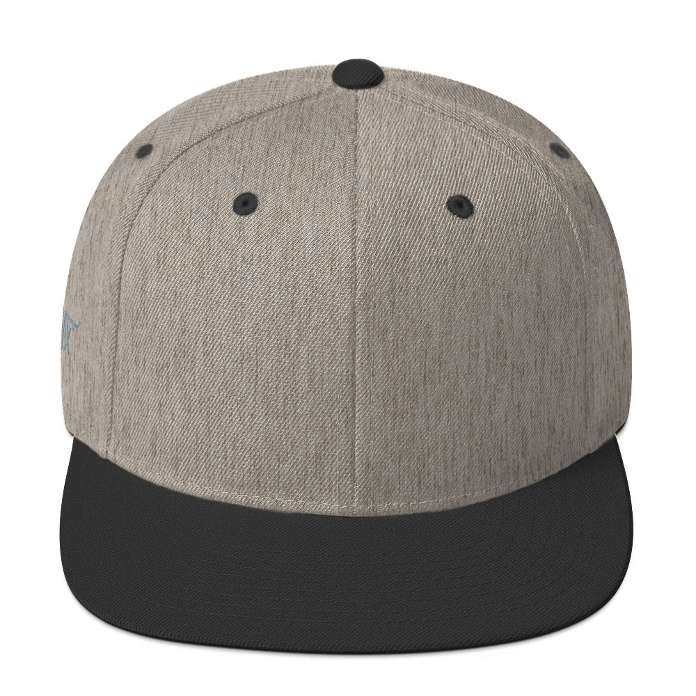 Classic Gym Snapback with Flat Brim