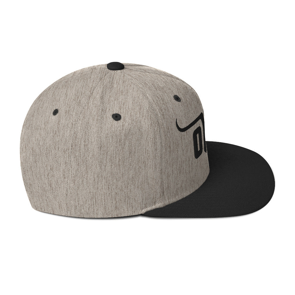 Classic Gym Snapback with Flat Brim