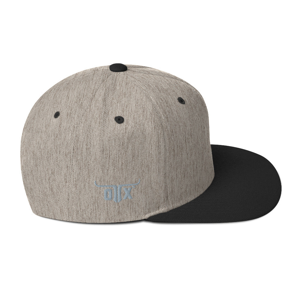 Classic Gym Snapback with Flat Brim