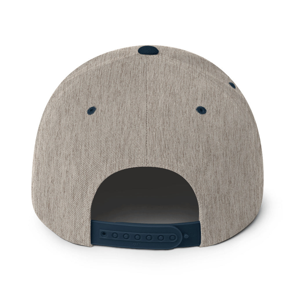 Classic Gym Snapback with Flat Brim