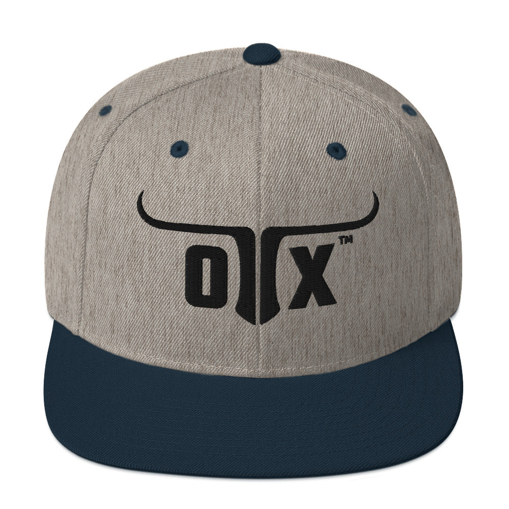 Classic Gym Snapback with Flat Brim