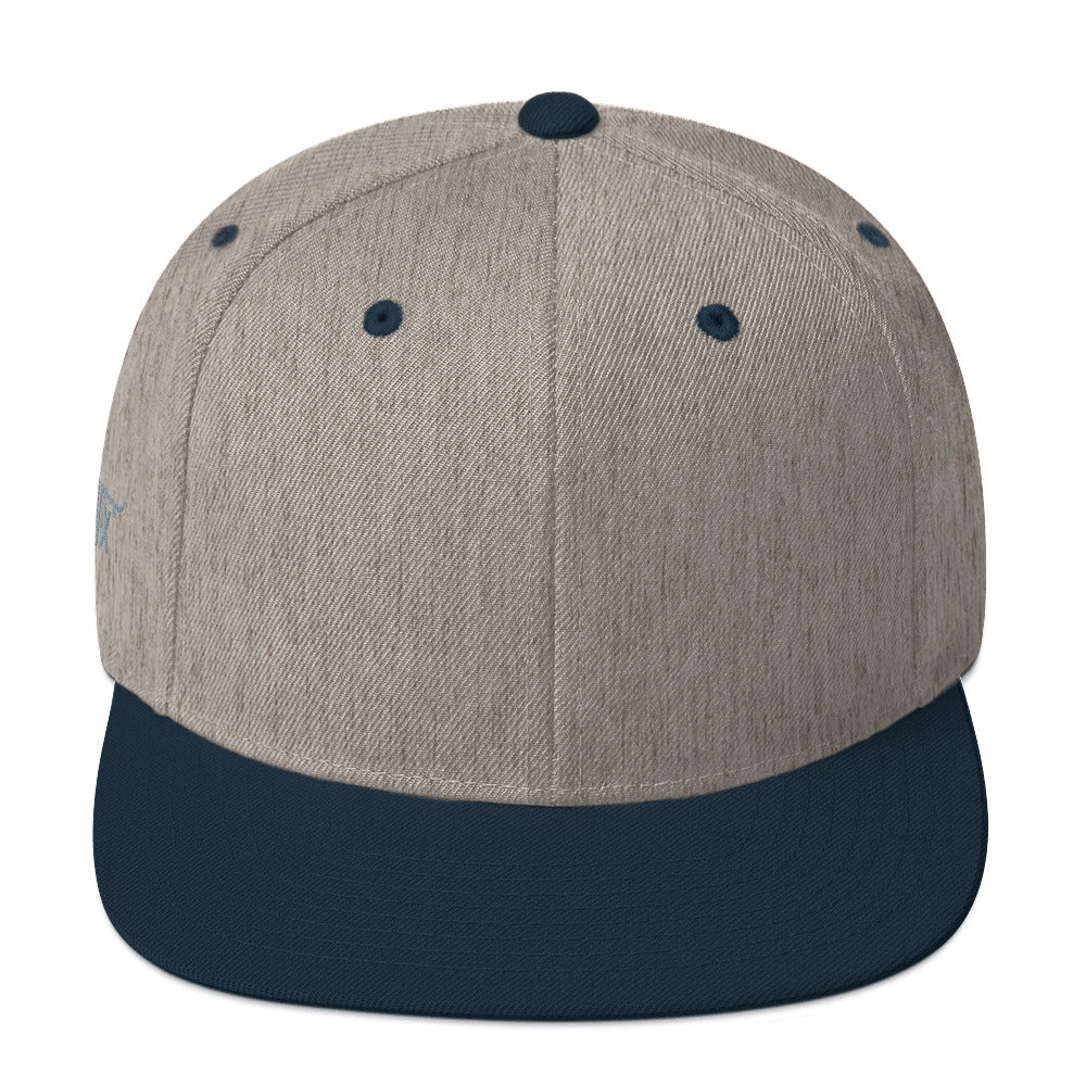 Classic Gym Snapback with Flat Brim