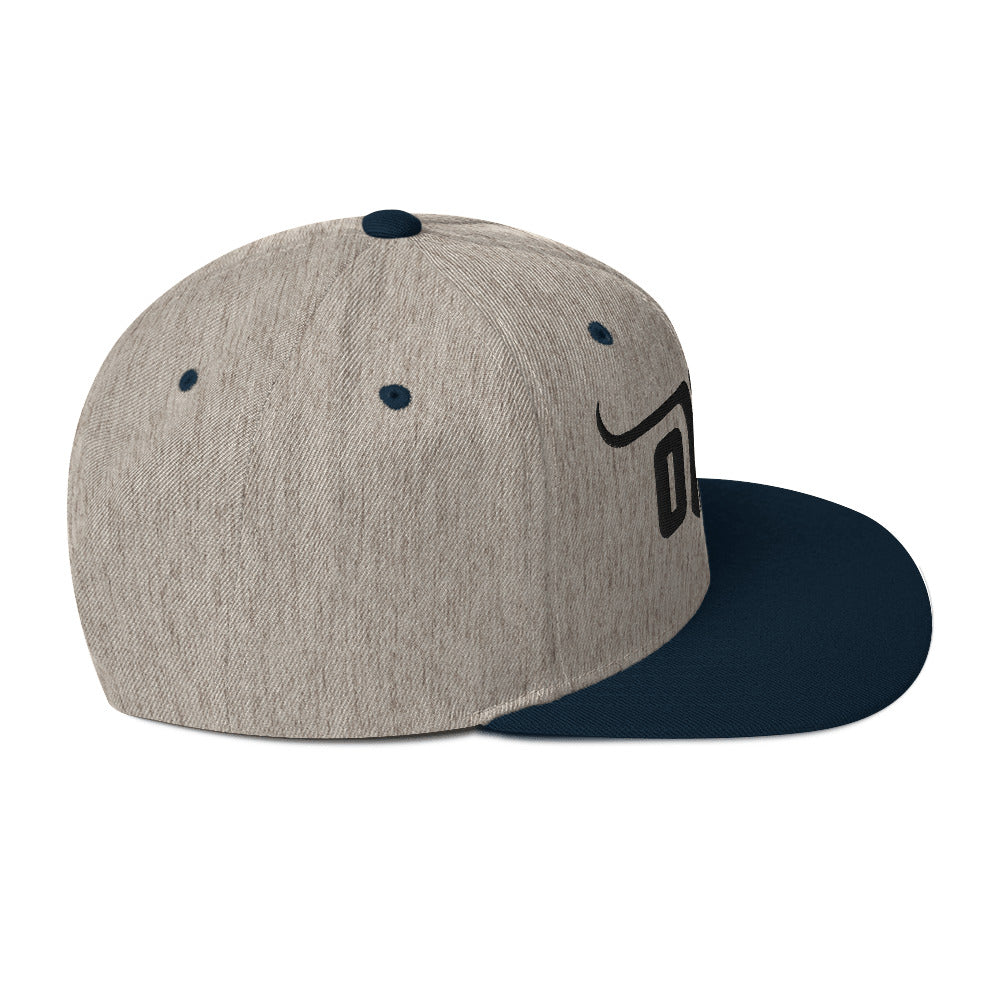 Classic Gym Snapback with Flat Brim