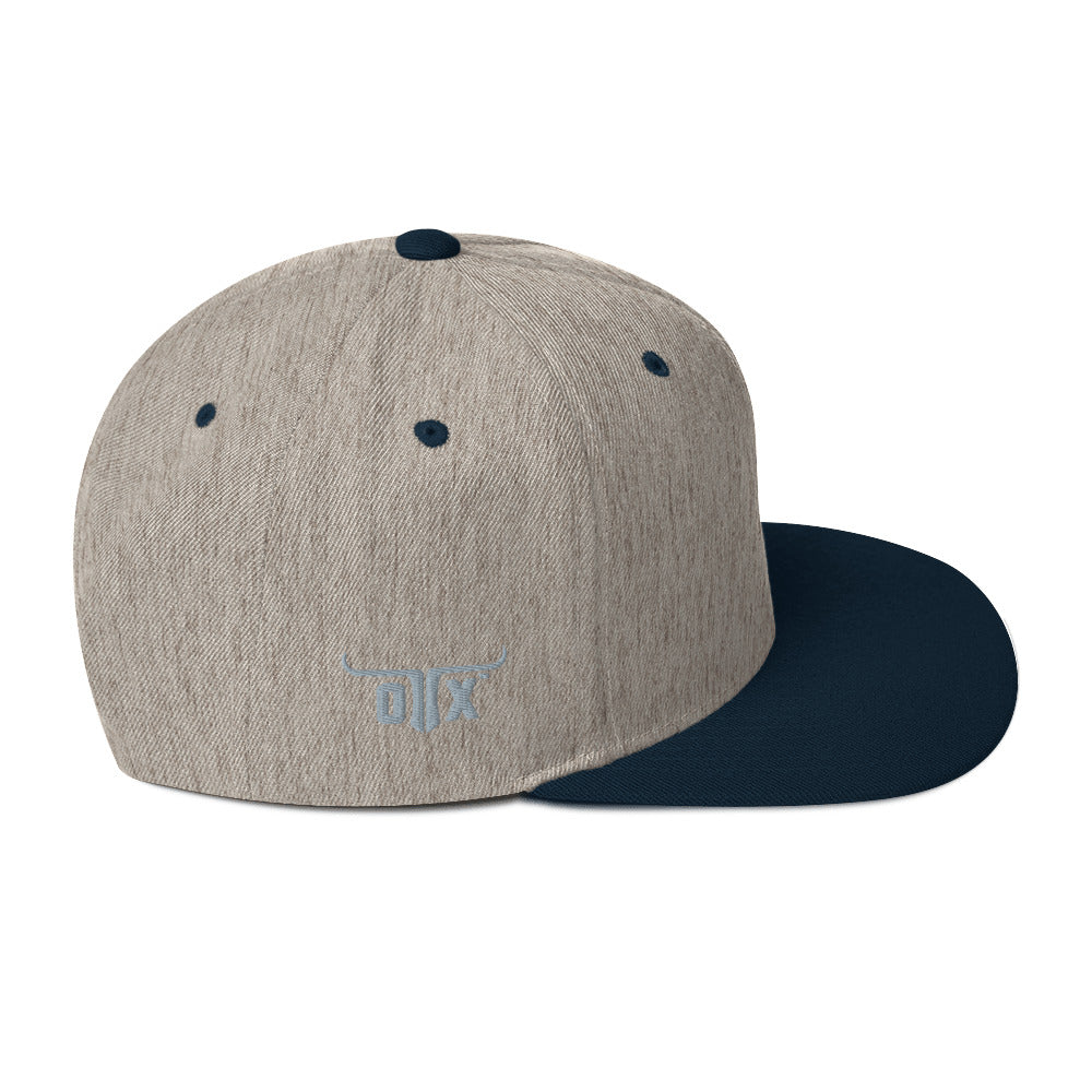 Classic Gym Snapback with Flat Brim