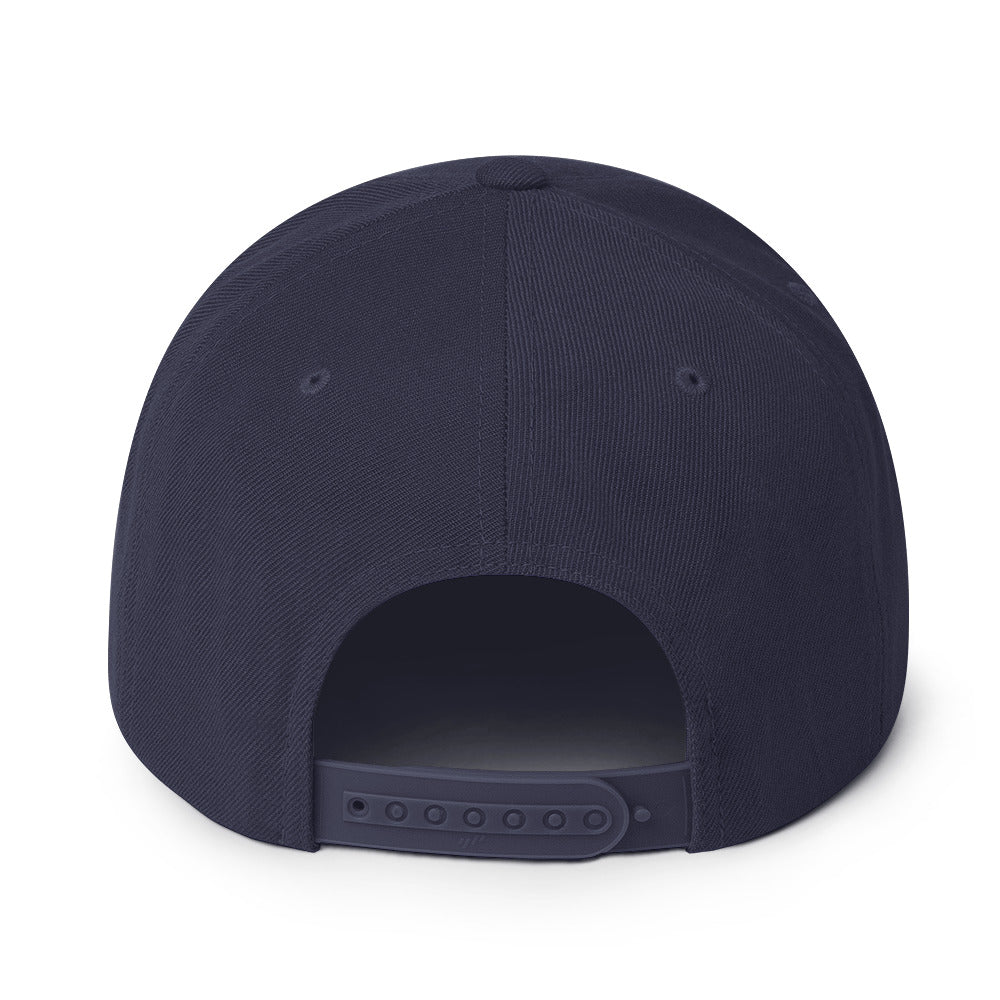 Classic Gym Snapback with Flat Brim