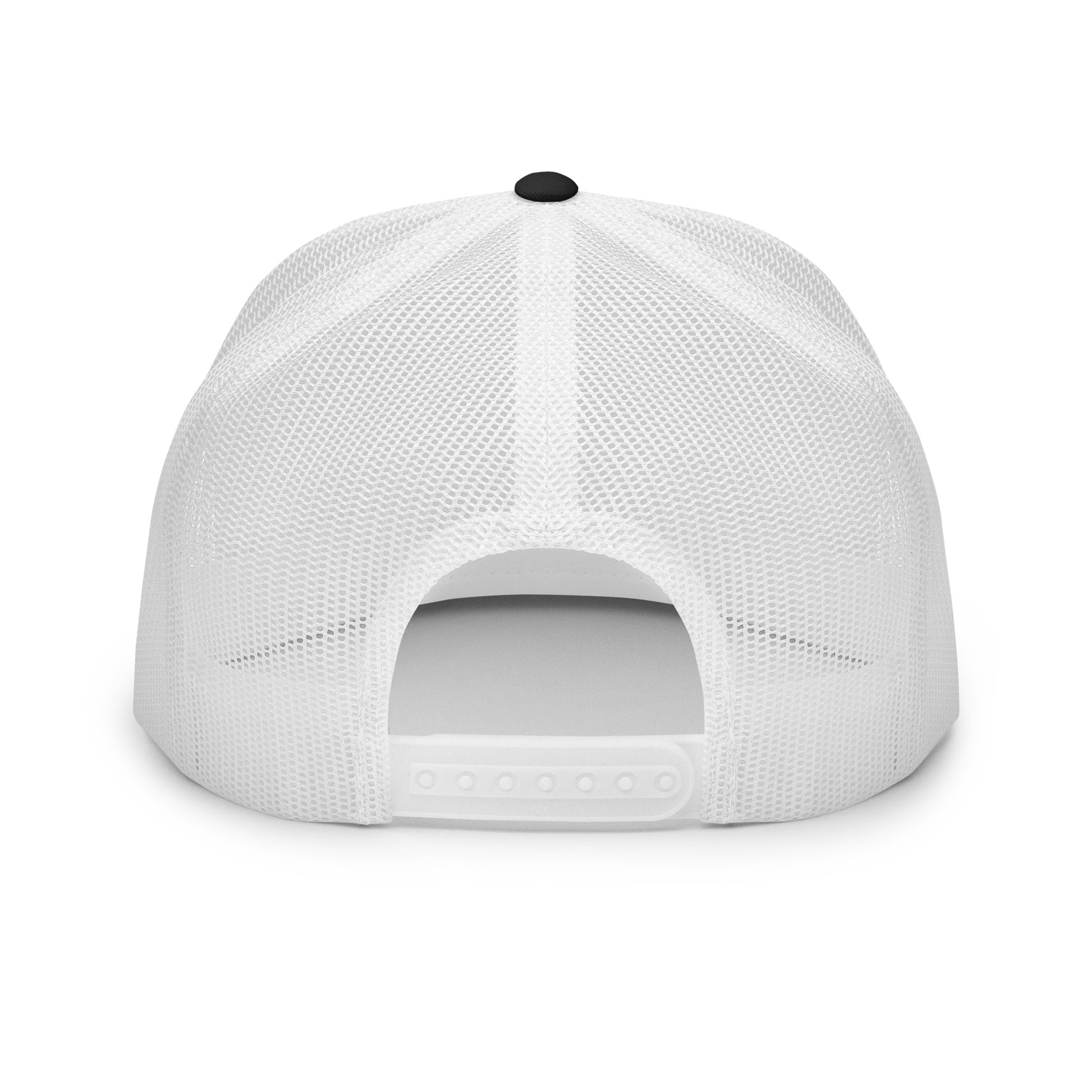 Flat bill trucker cap