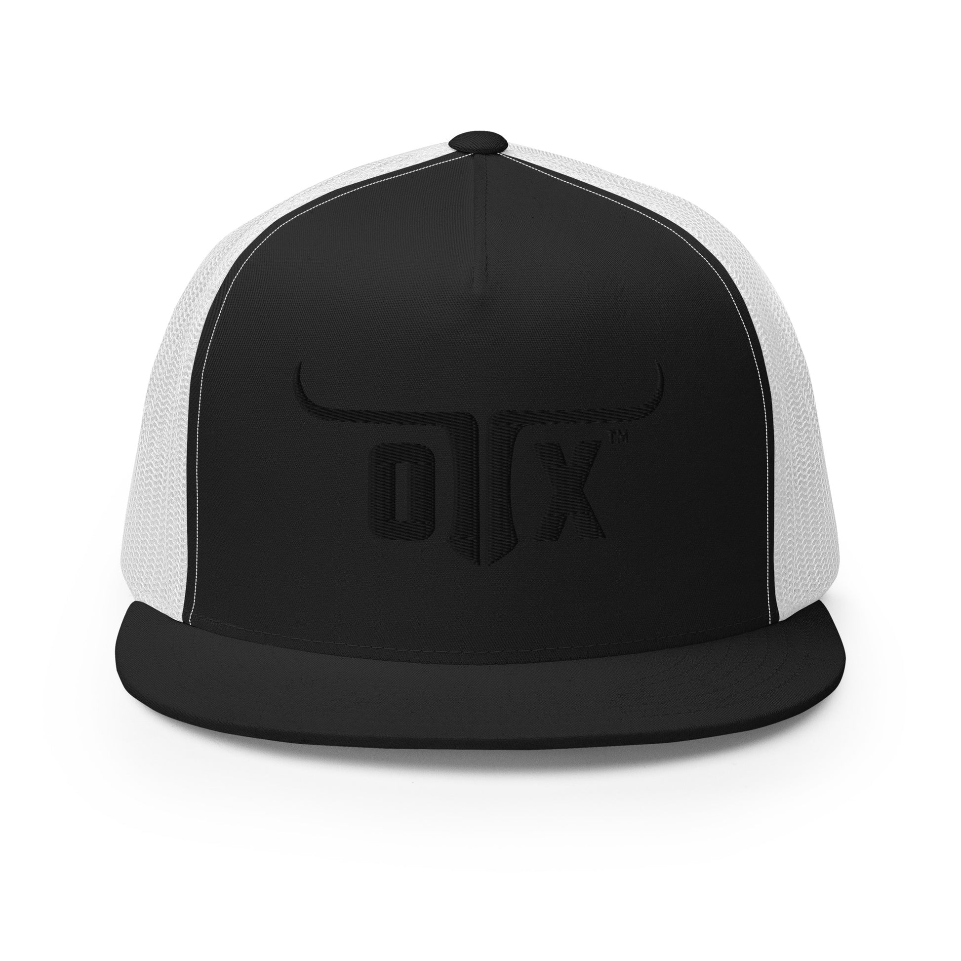 Flat bill trucker cap