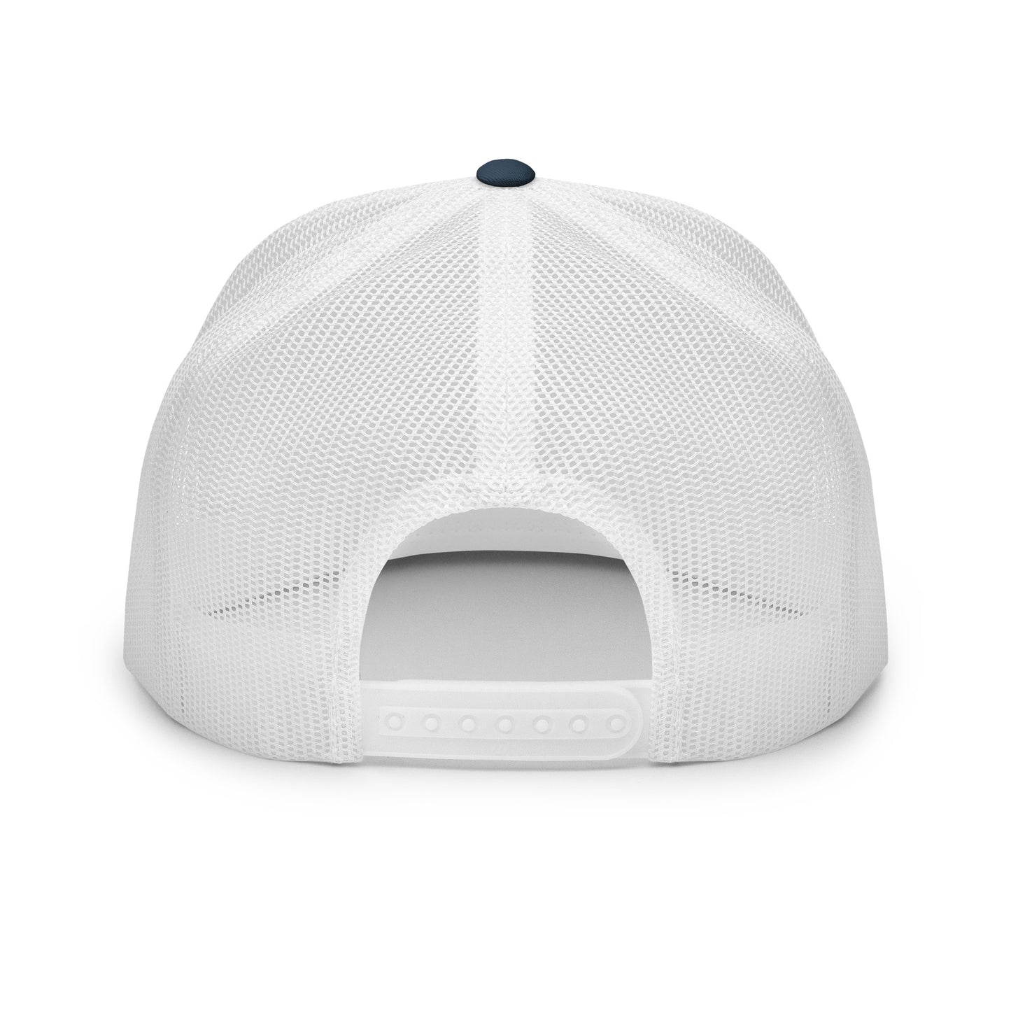 Flat bill trucker cap