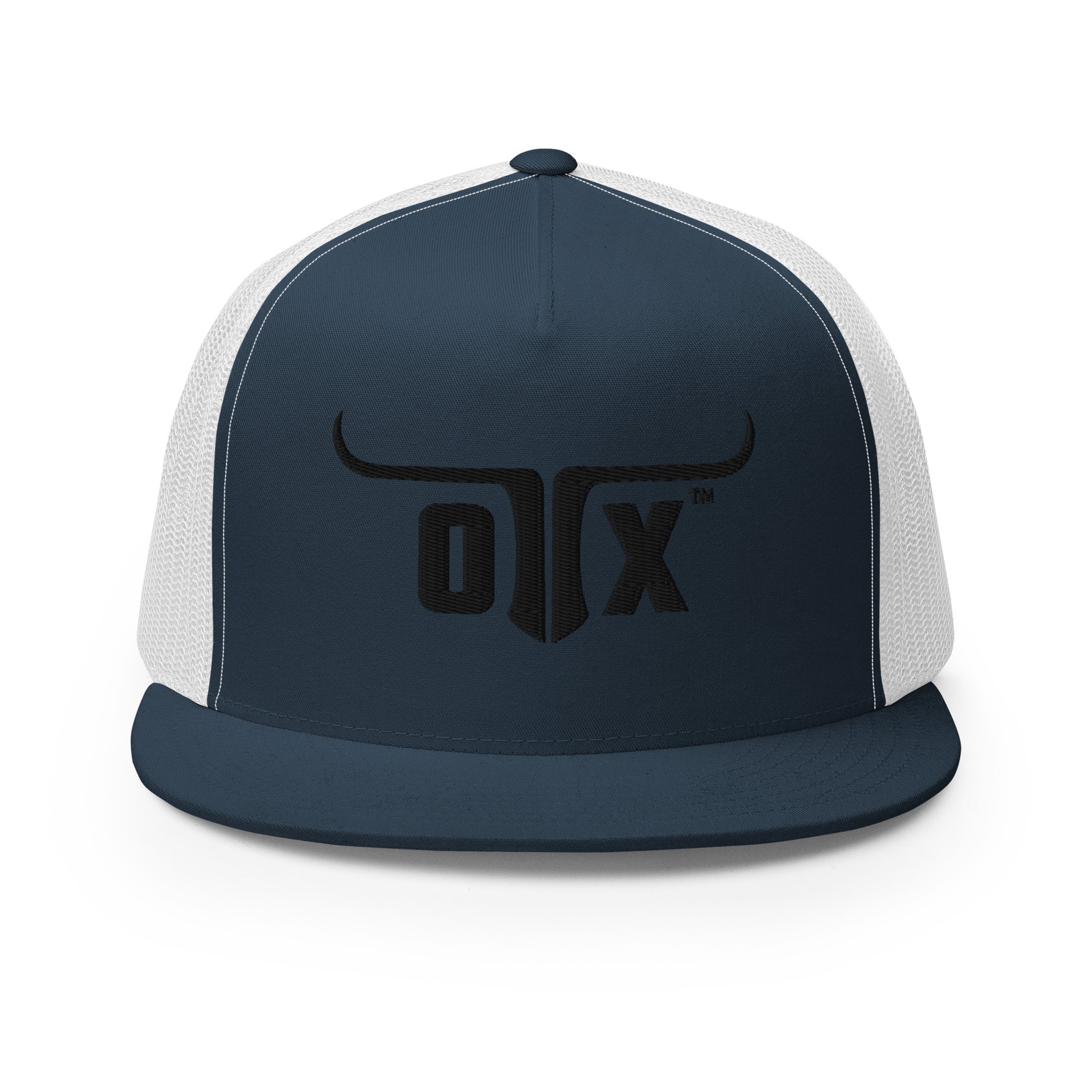 Flat bill trucker cap