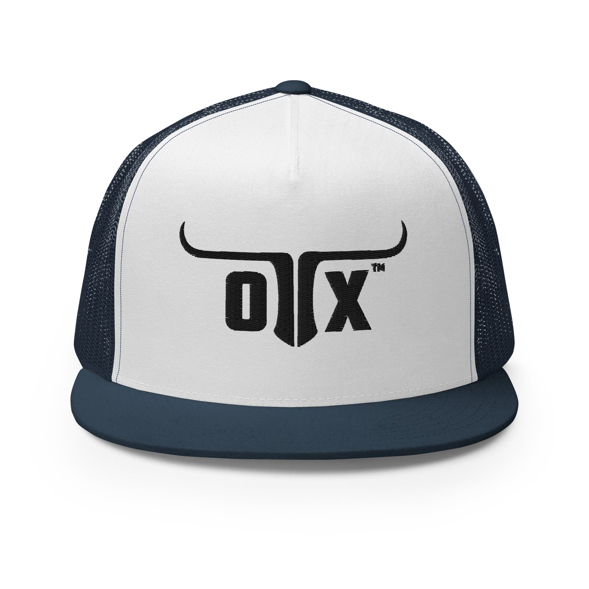 Flat bill trucker cap