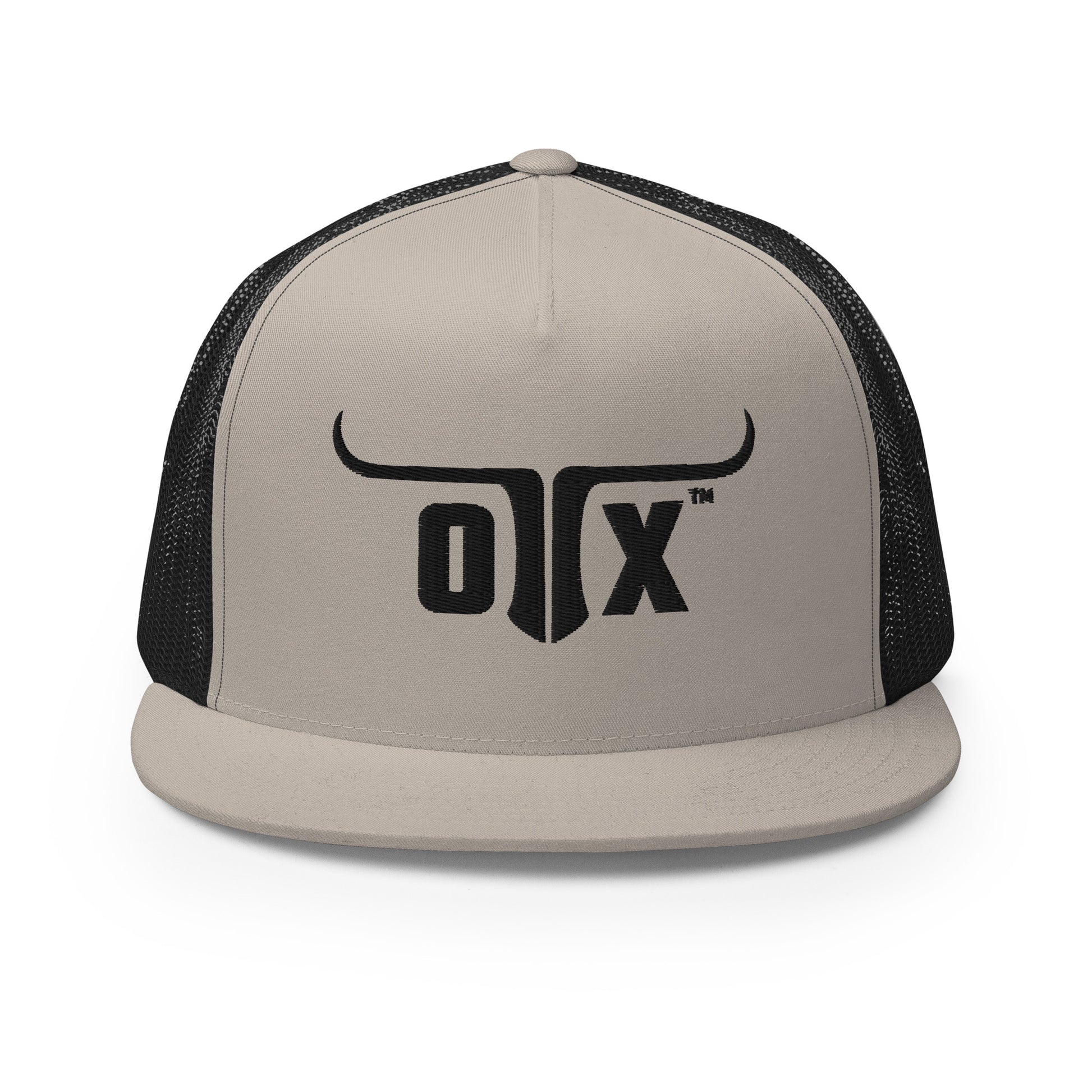 Flat bill trucker cap