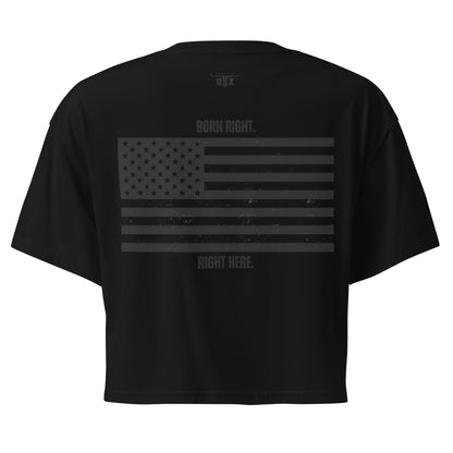 Premium Cotton Gym Crop Tee