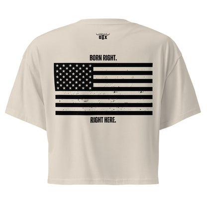 Premium Cotton Gym Crop Tee