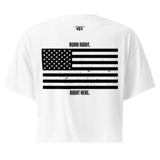 Premium Cotton Gym Crop Tee