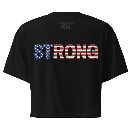 Premium Cotton Gym Crop Tee
