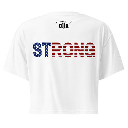 Premium Cotton Gym Crop Tee