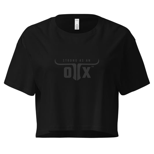Premium Cotton Gym Crop Tee