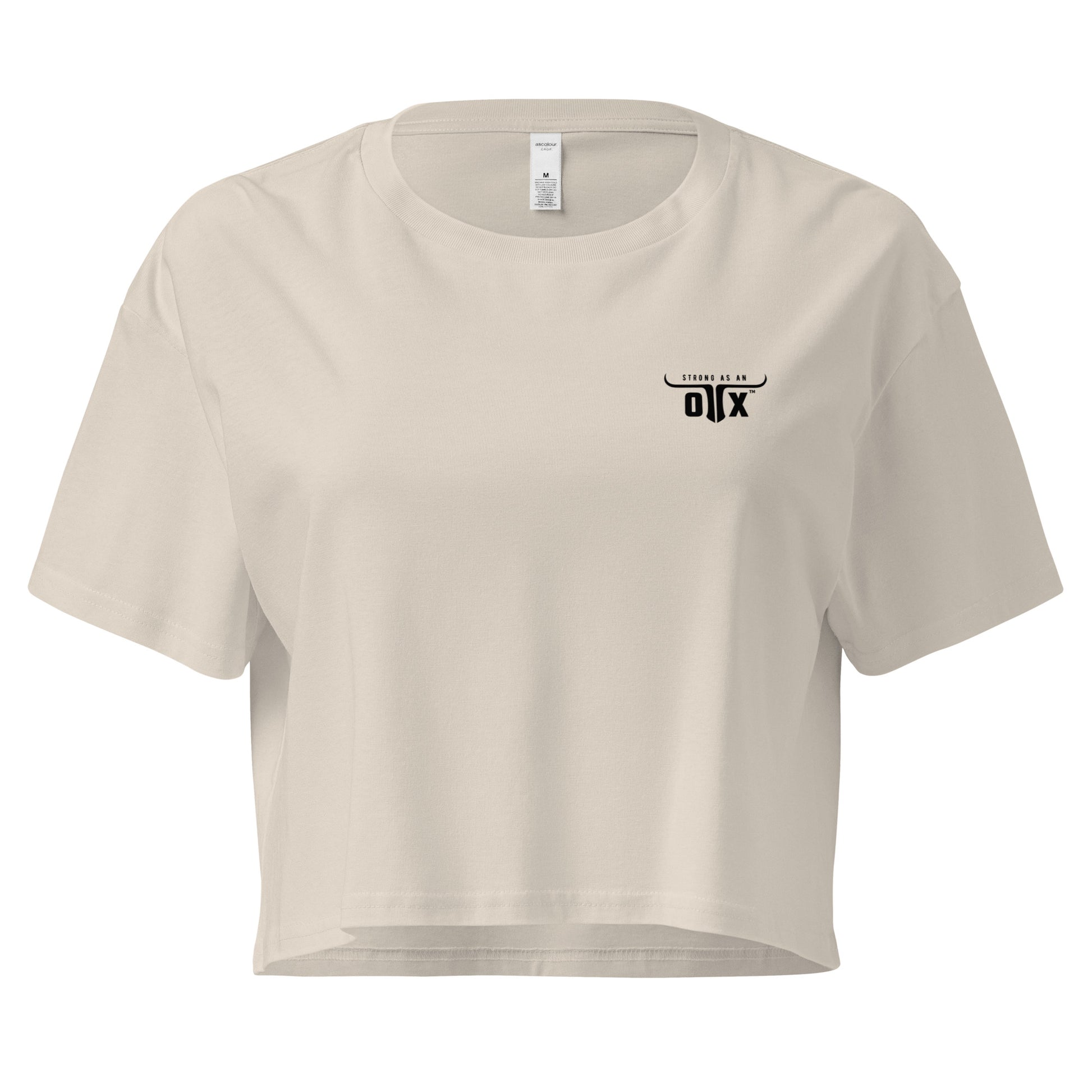 Premium Cotton Gym Crop Tee