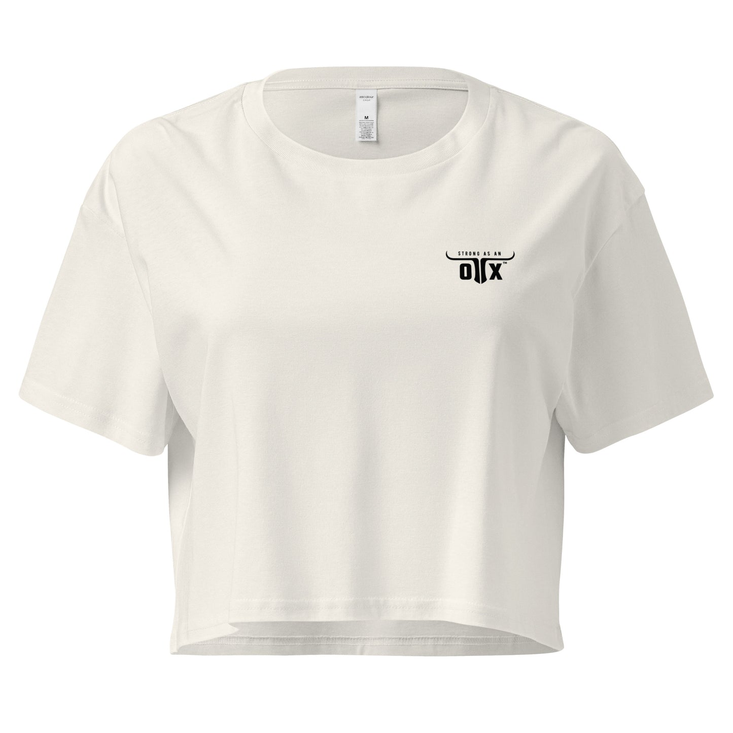 Premium Cotton Gym Crop Tee