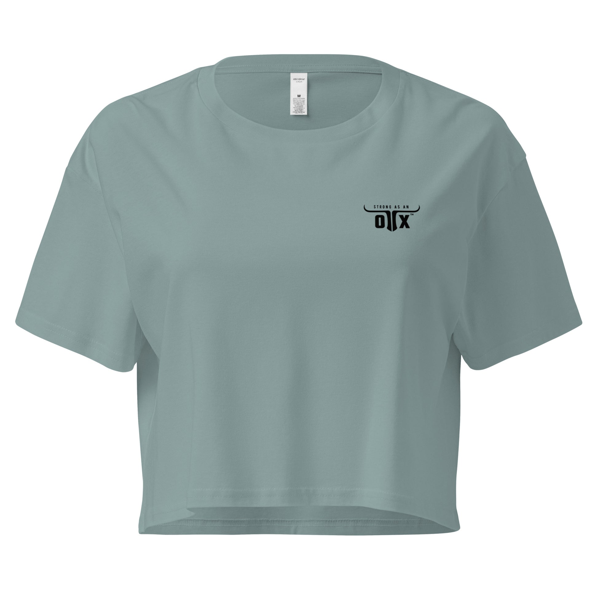 Premium Cotton Gym Crop Tee