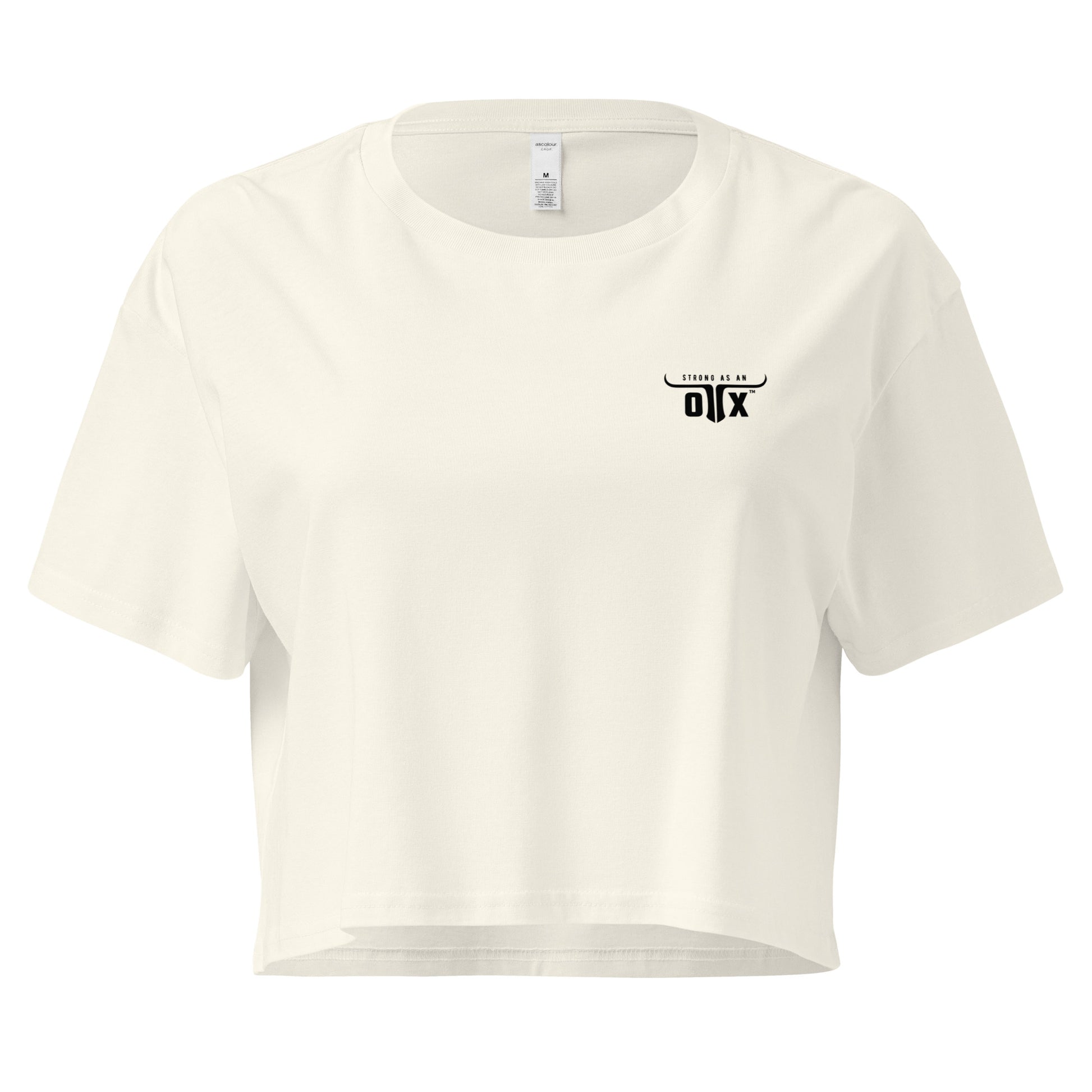 Premium Cotton Gym Crop Tee