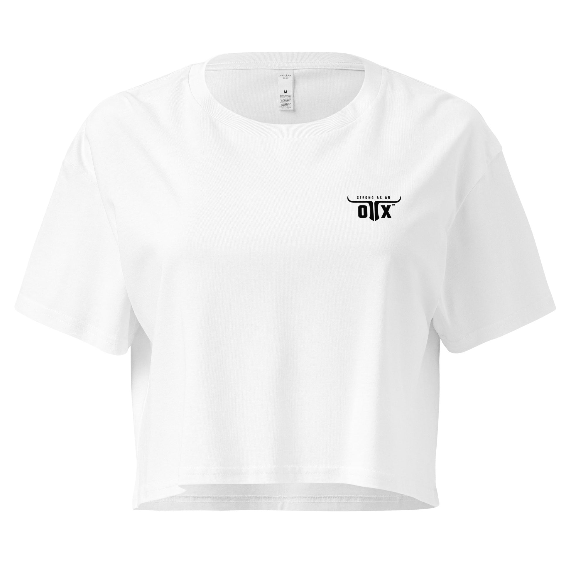 Premium Cotton Gym Crop Tee
